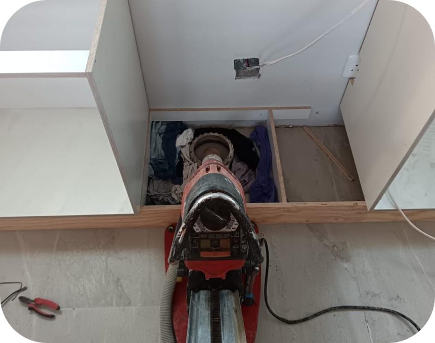 Concrete drilling project 9